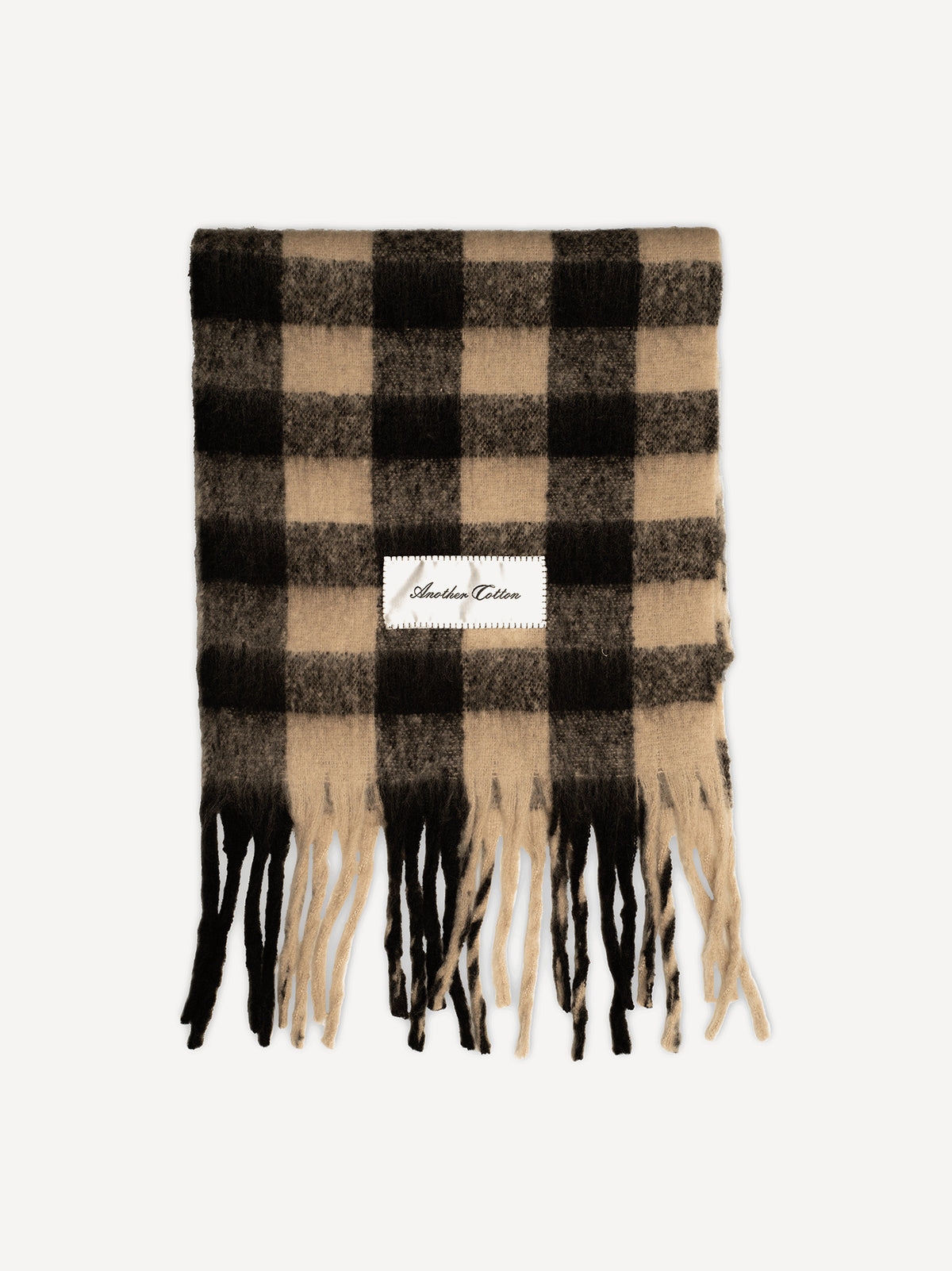 Another Oversized Scarf – Kariert Beige