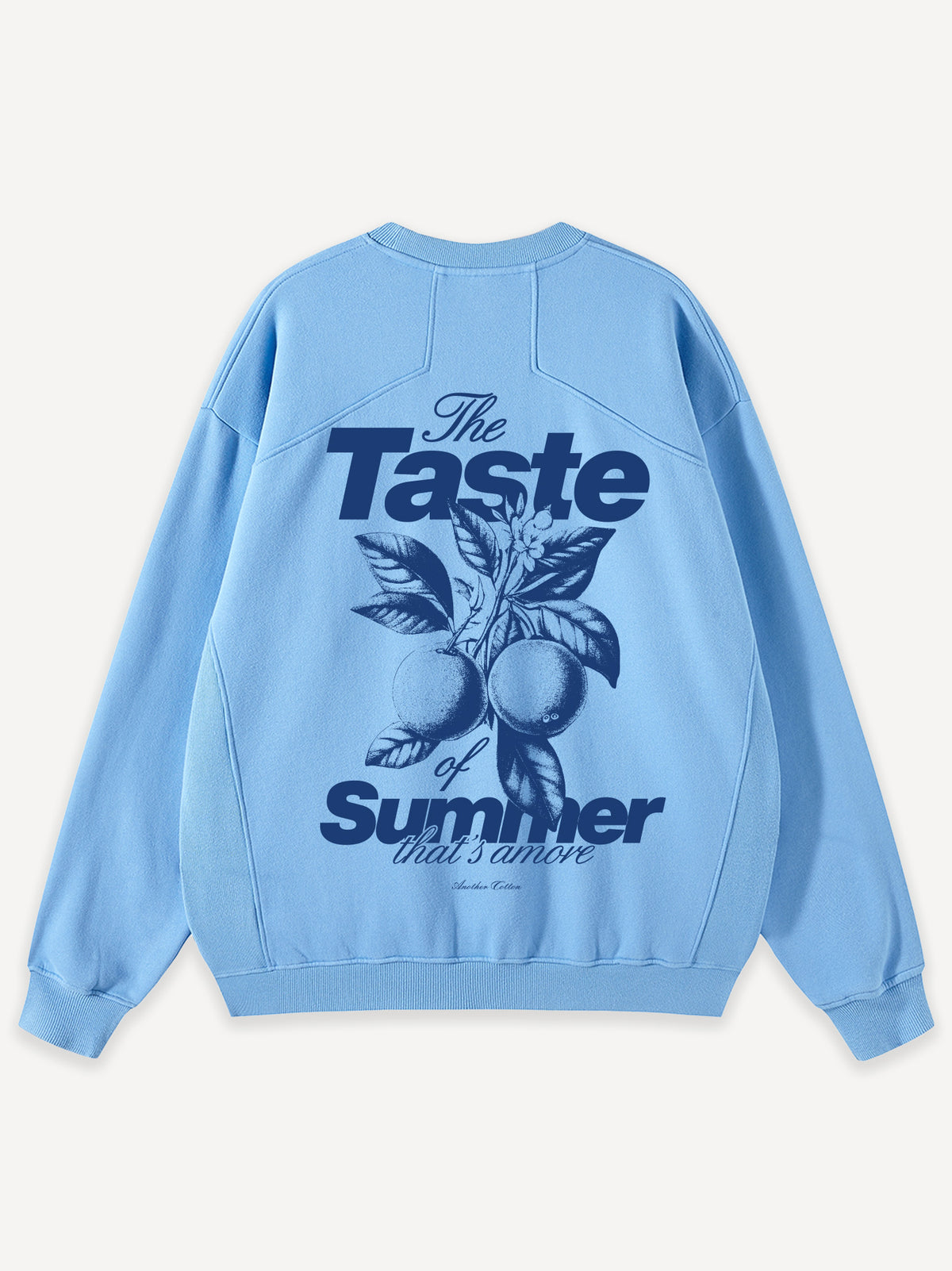 Taste Of Summer Oversized Sweatshirt – Washed Sky Blue