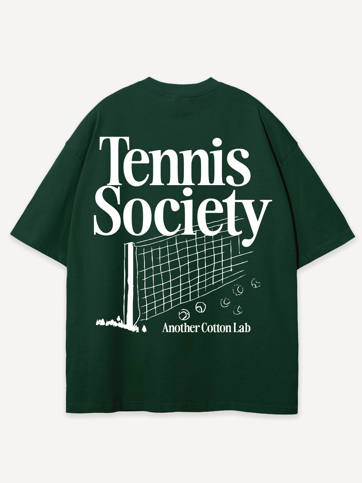 Tennis Society Oversized T-Shirt – Bottle Green