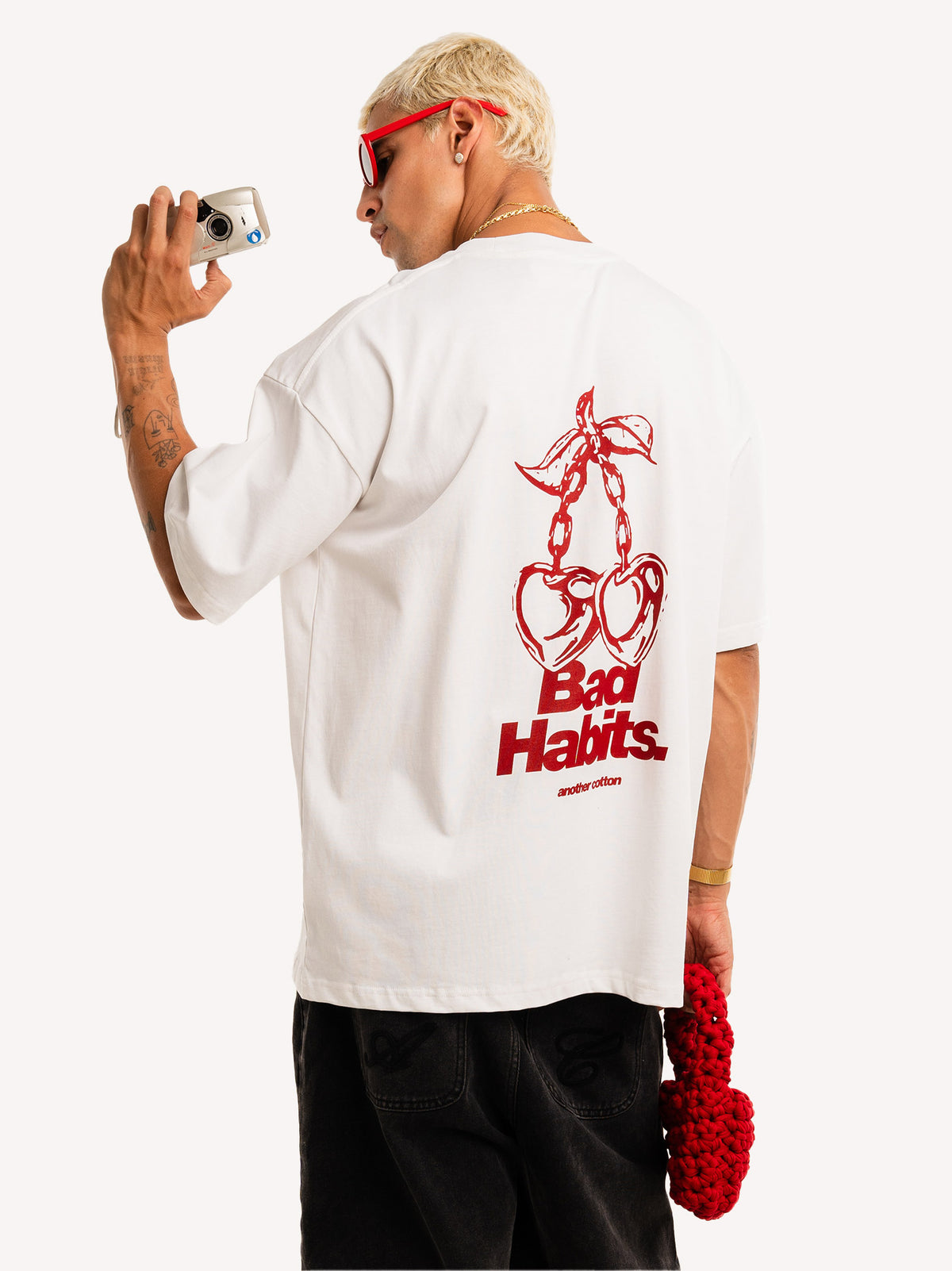 Bad Habits Oversized T-Shirt – White