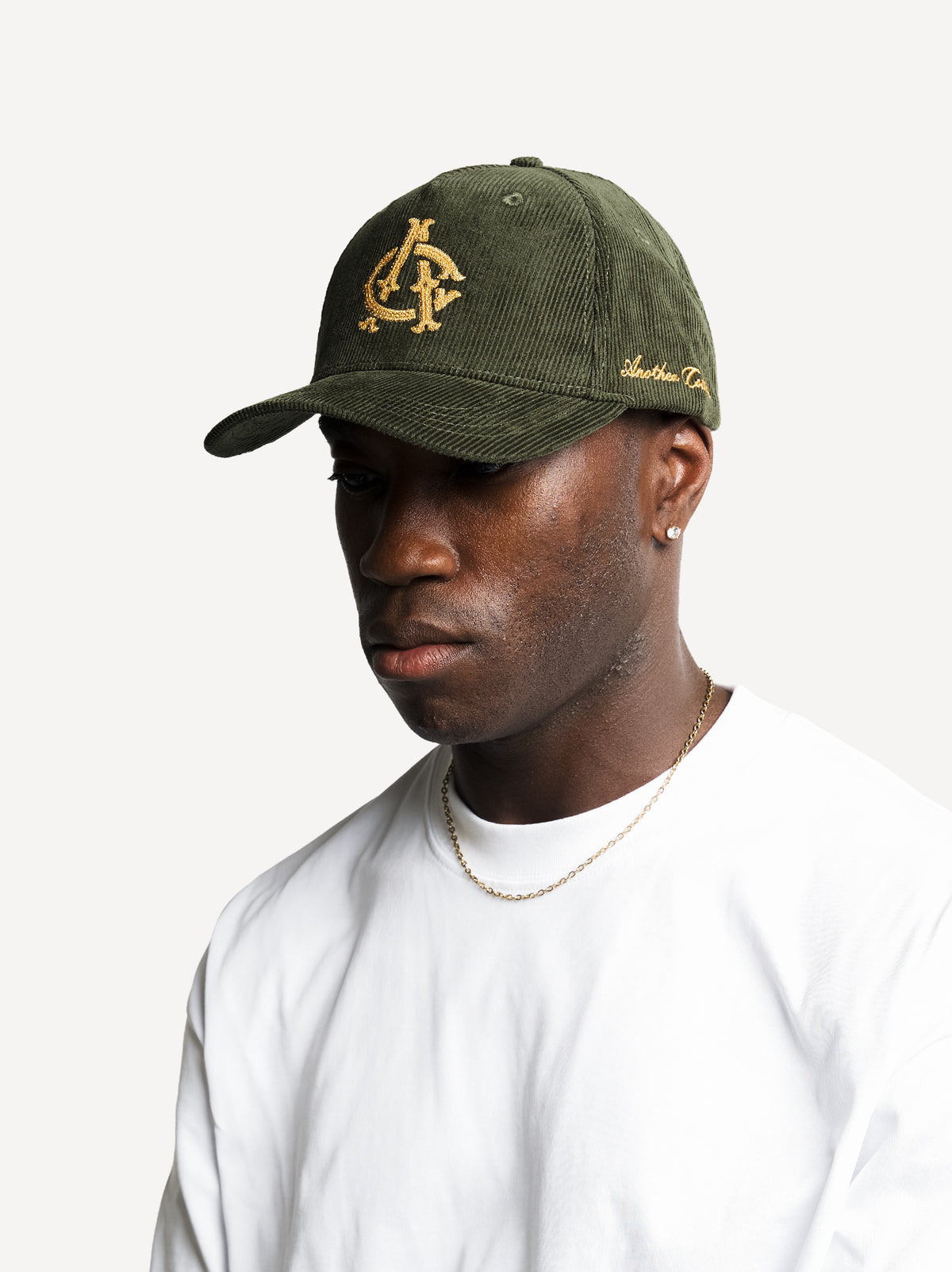 Monogram Cord Cap – Bottle Green