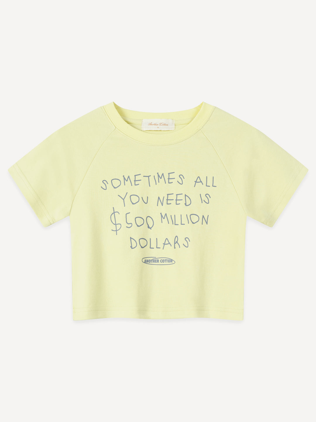 500$ Crop Top WMN – Yellow – Produktansicht 1
