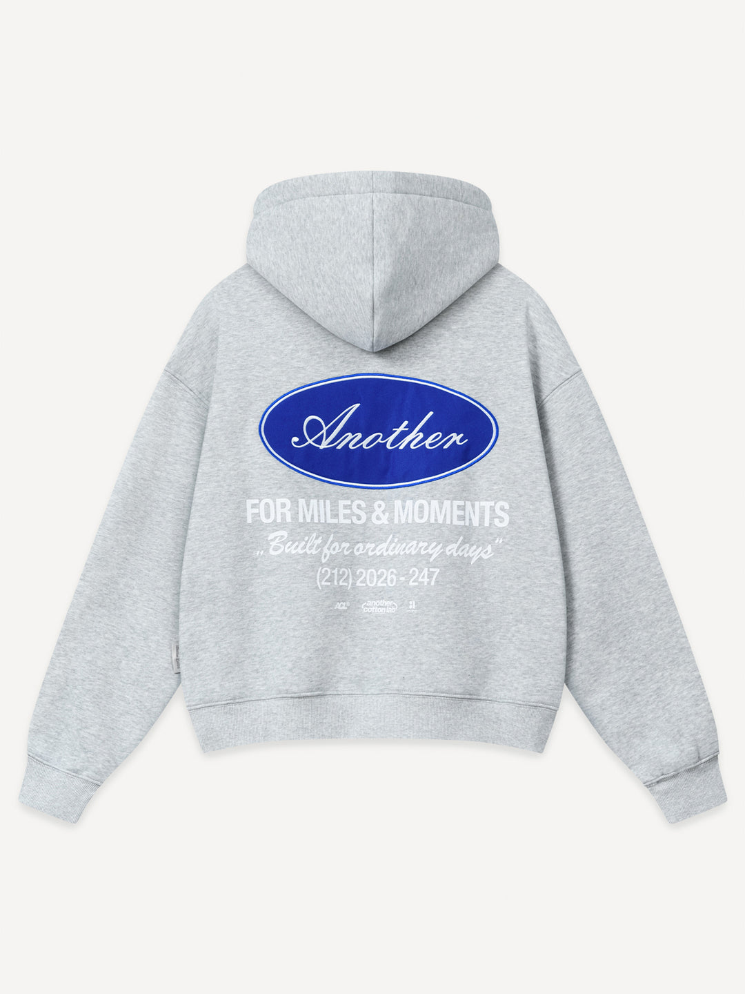 Miles & Moments Hoodie – Heather Grey – Produktansicht 2