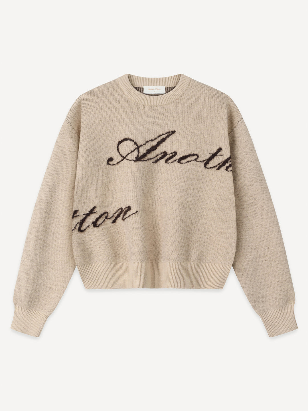 Signature Knit Sweater – Sand – Produktansicht 1
