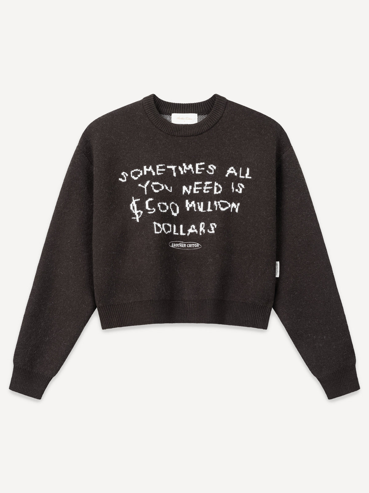 500$ Knit Sweatshirt WMN – Chocolate