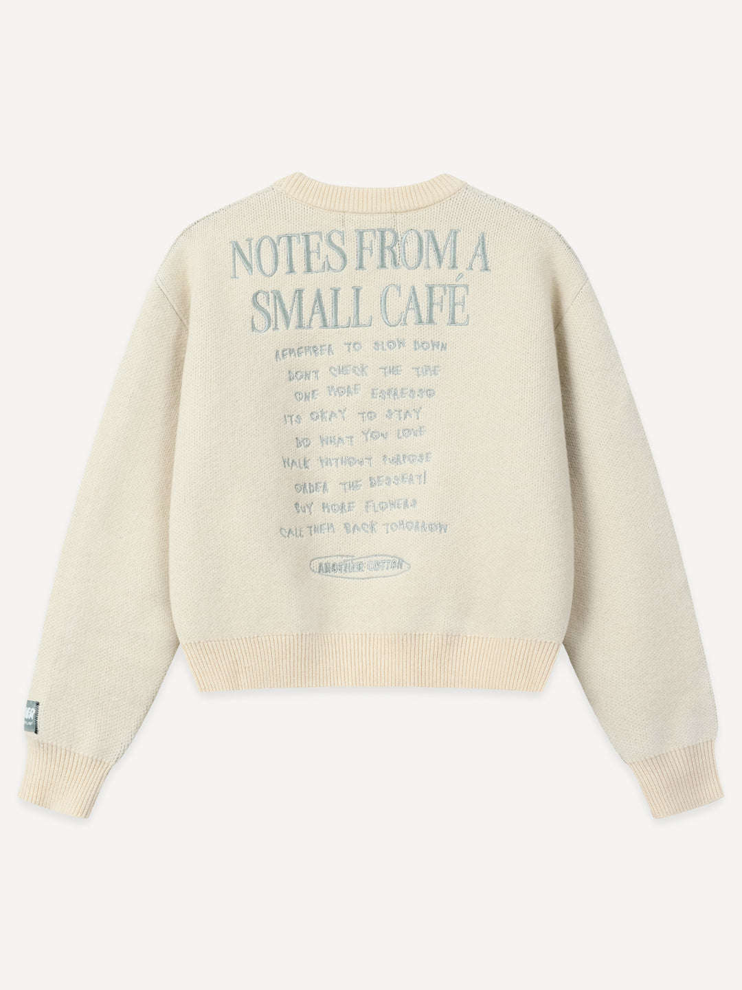 Notes Knit Sweatshirt WMN – Sand – Produktansicht 2