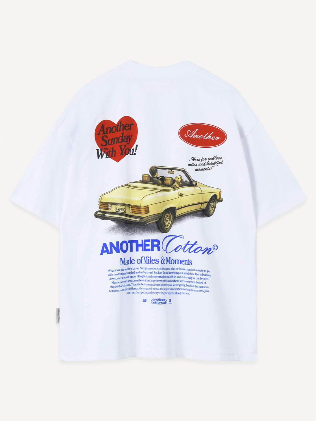 Another Sunday T-Shirt – White – Produktansicht 2