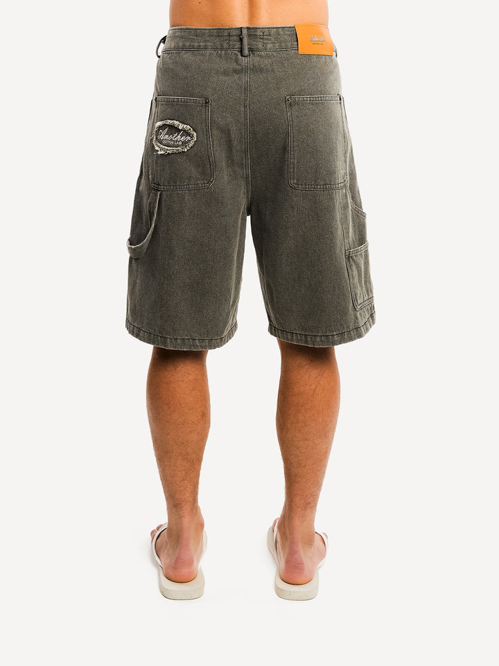 Another Carpenter Denim Shorts — Washed Sand