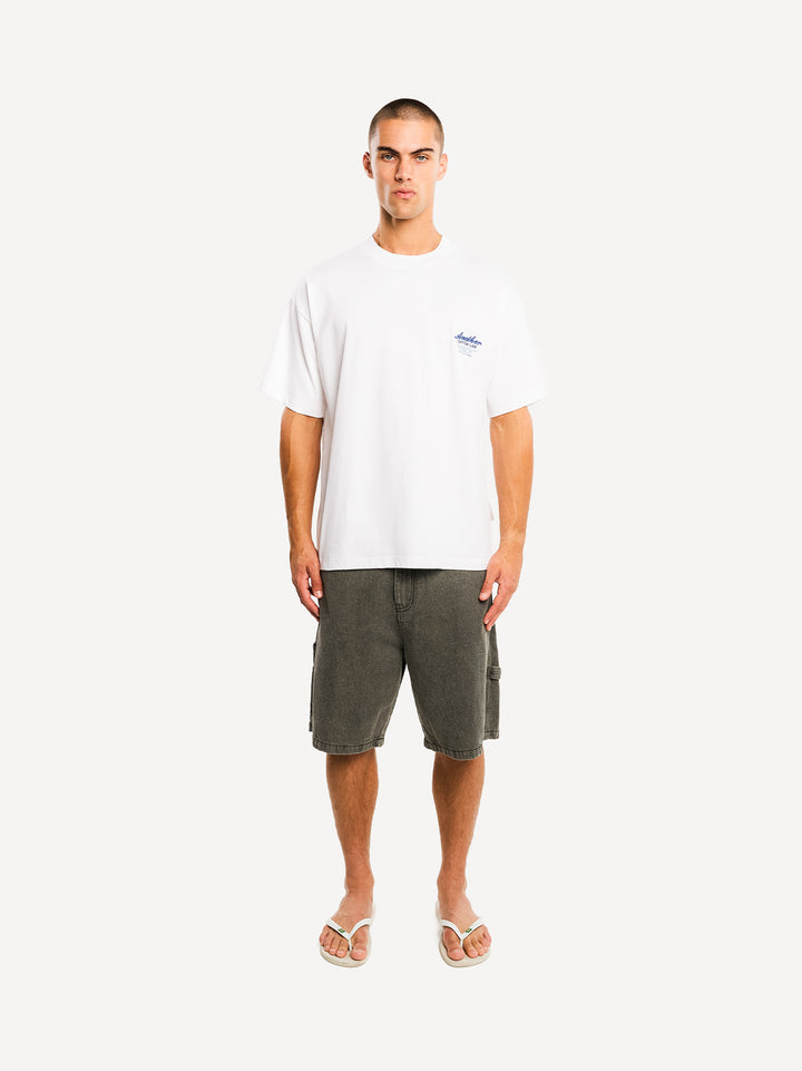 Another Carpenter Denim Shorts — Washed Black