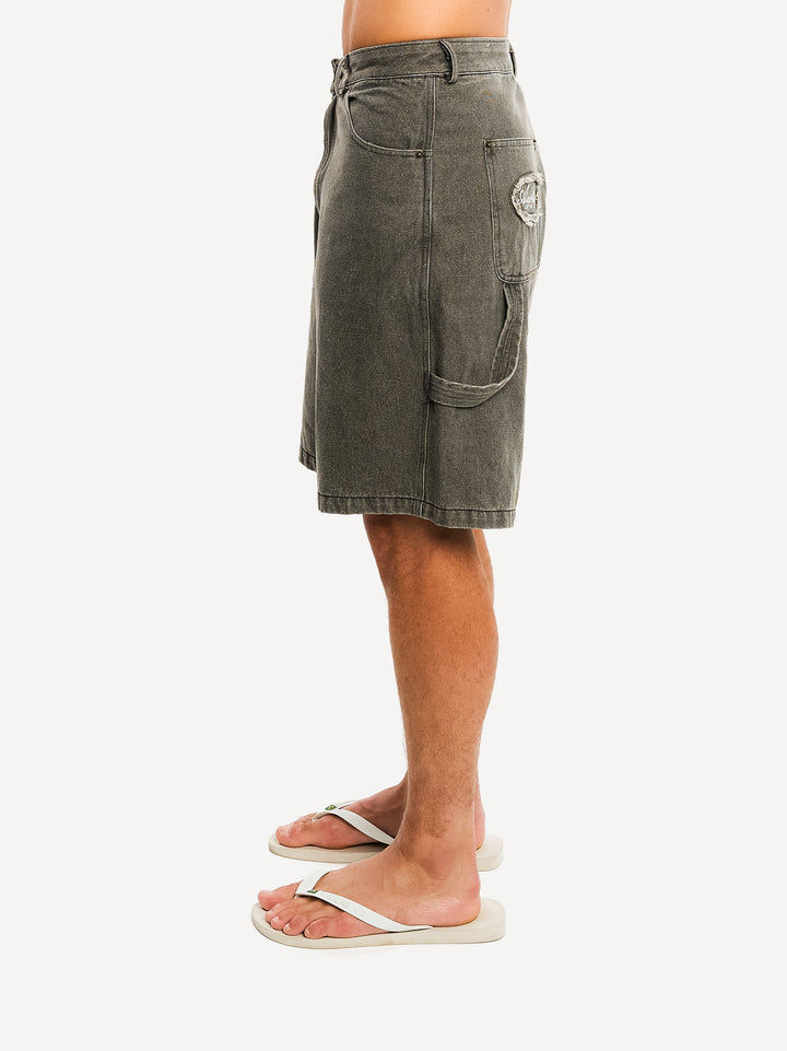 Another Carpenter Denim Shorts — Washed Black