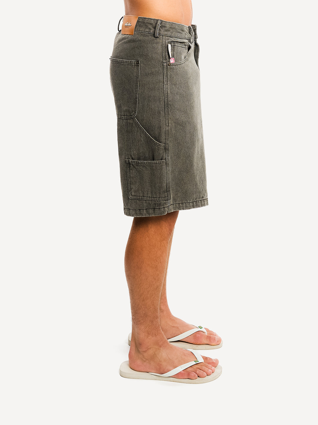 Another Carpenter Denim Shorts — Washed Sand