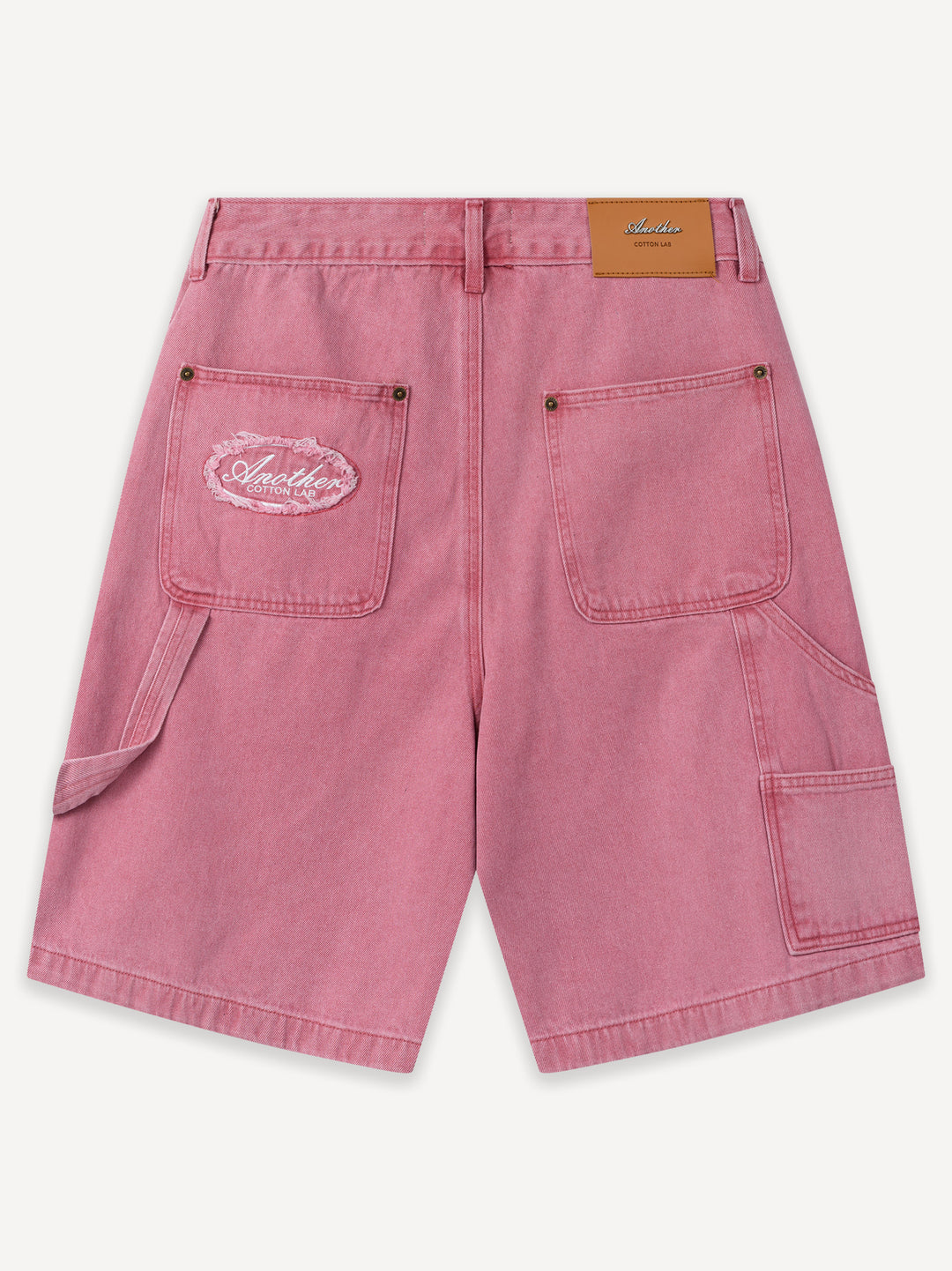 Another Carpenter Denim Shorts — Washed Pink