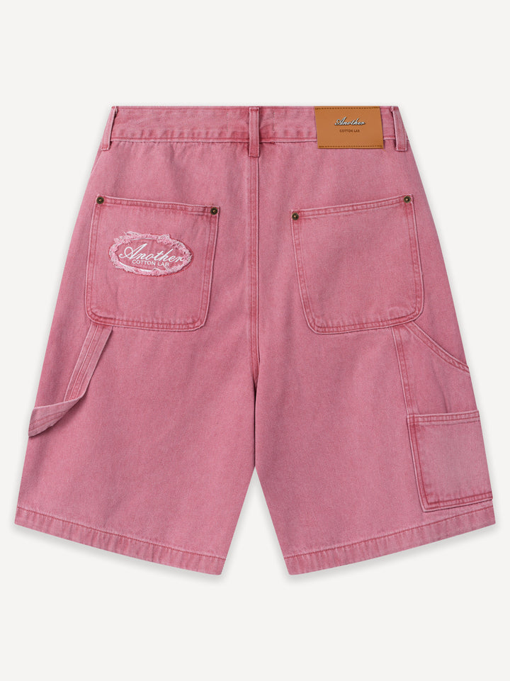Another Carpenter Denim Shorts — Washed Pink