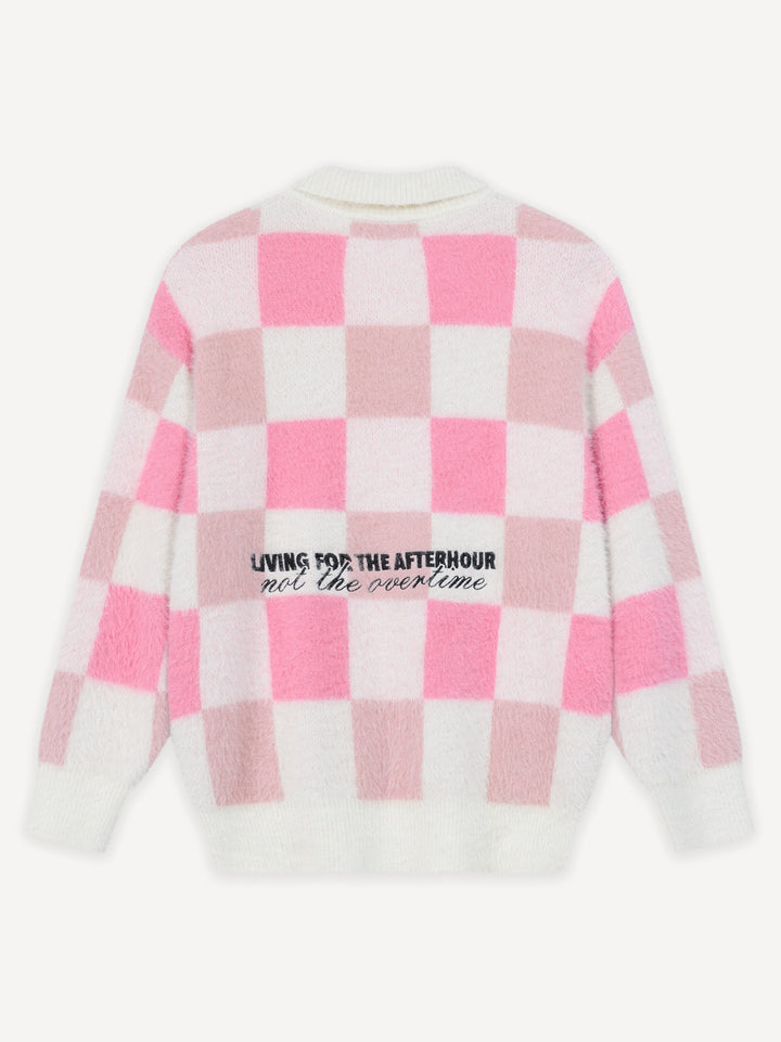 Another Checked Knit Sweater