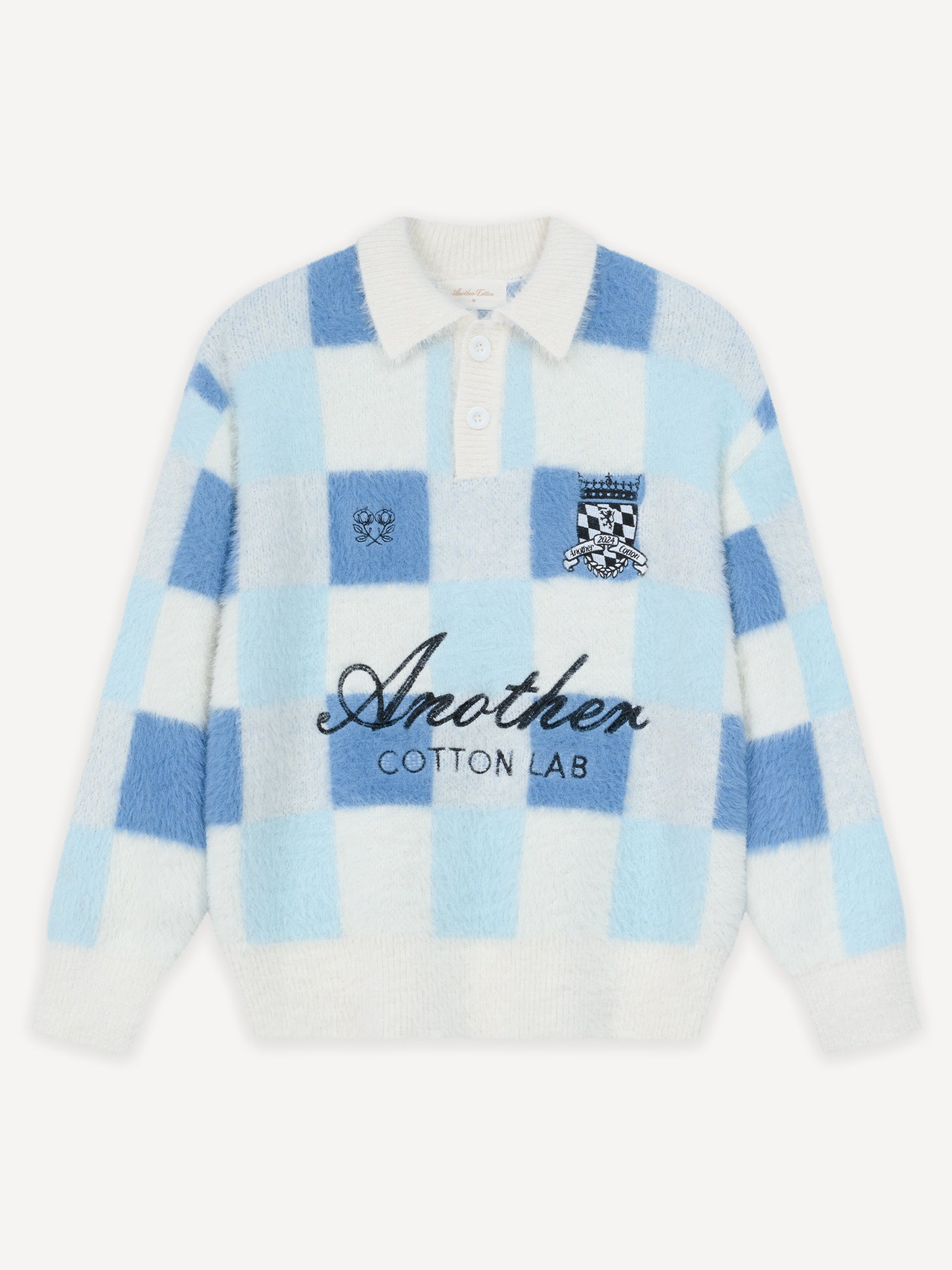 トップス andequal checked pattern knit Another Checked Knit Sweater – AnotherCottonLab
