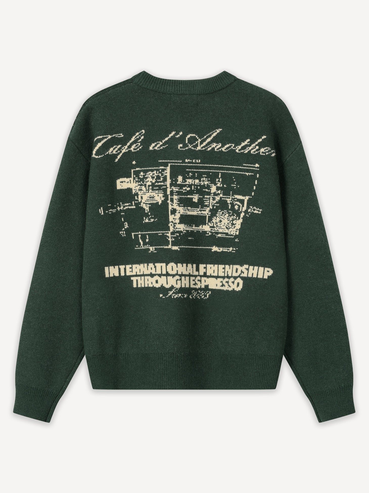 トップス Logo Cotton Knit Sweater (black) Strickwaren – AnotherCottonLab