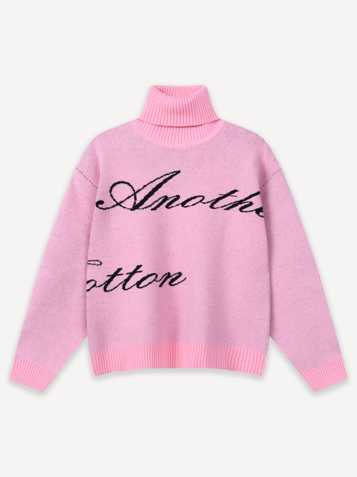 Another Boxy Knit Turtleneck – Pink