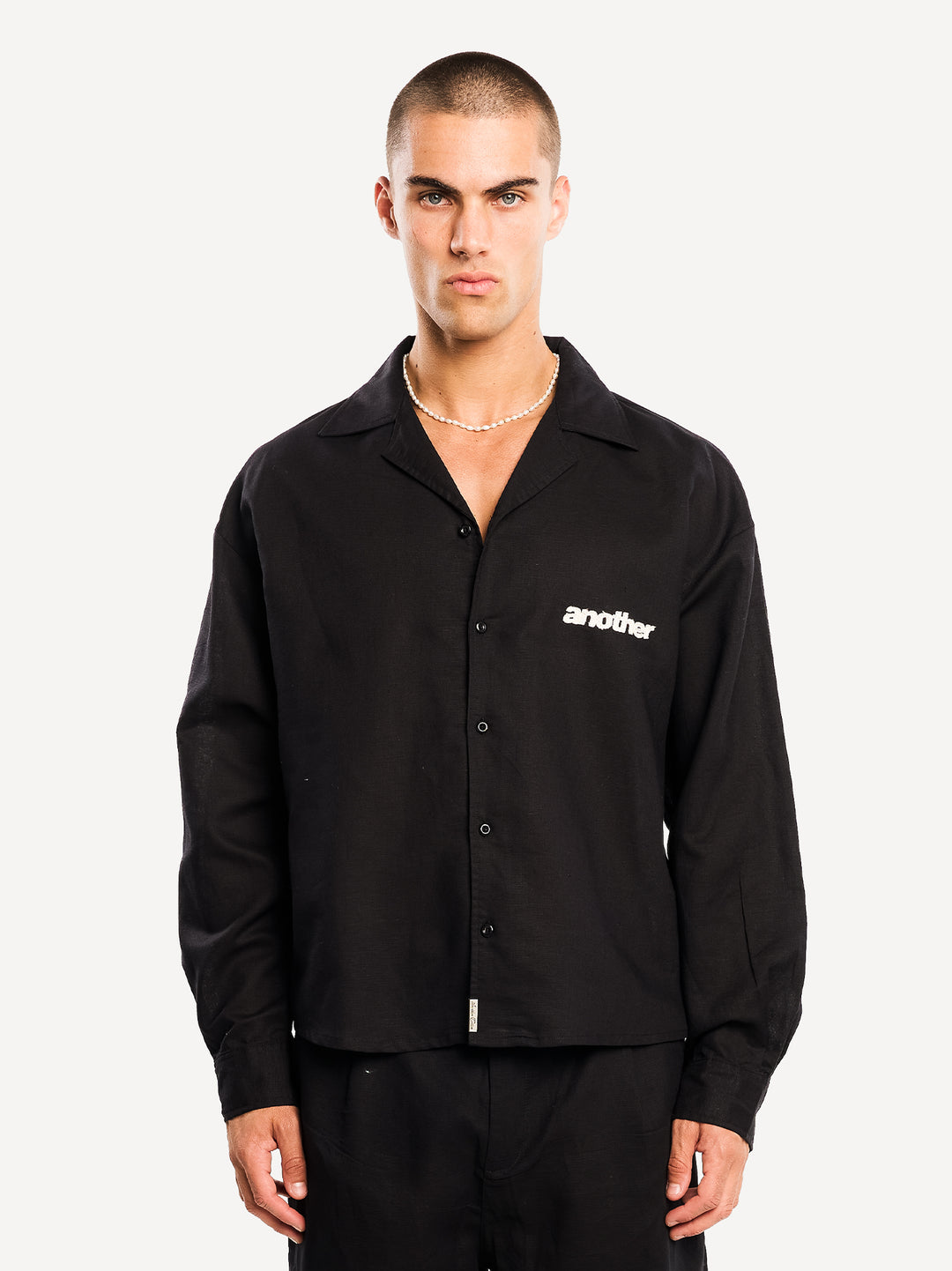 Another Linen Shirt — Black