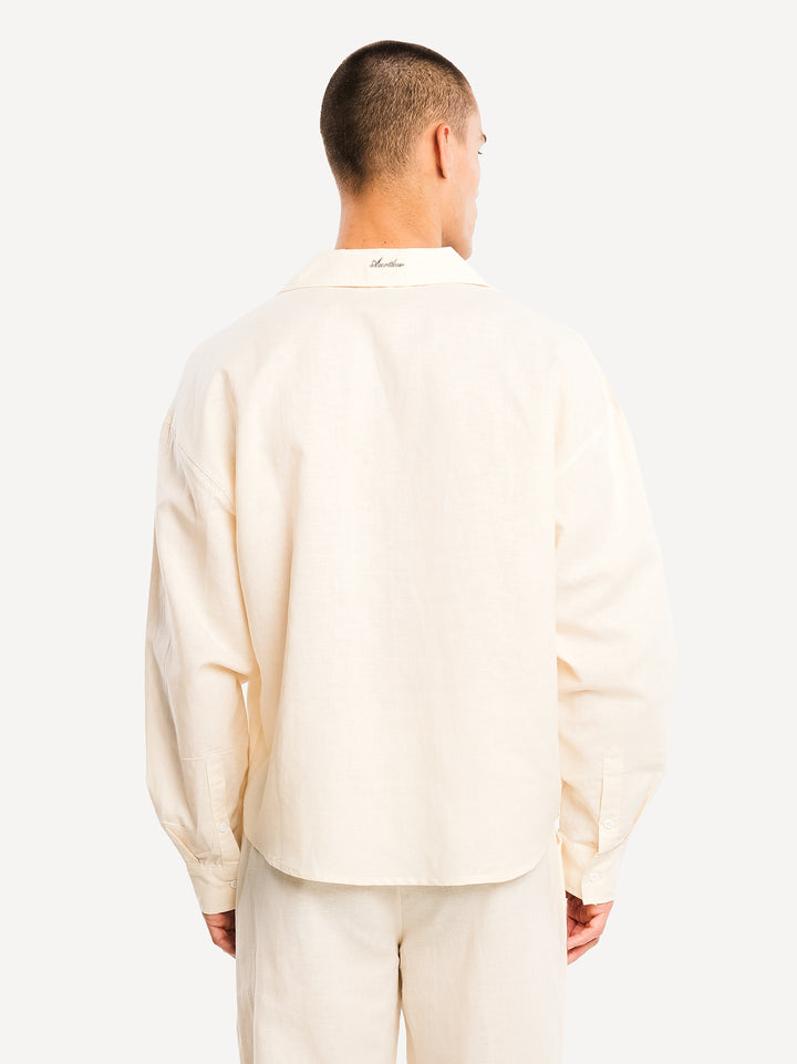 Another Linen Shirt — Dark Brown