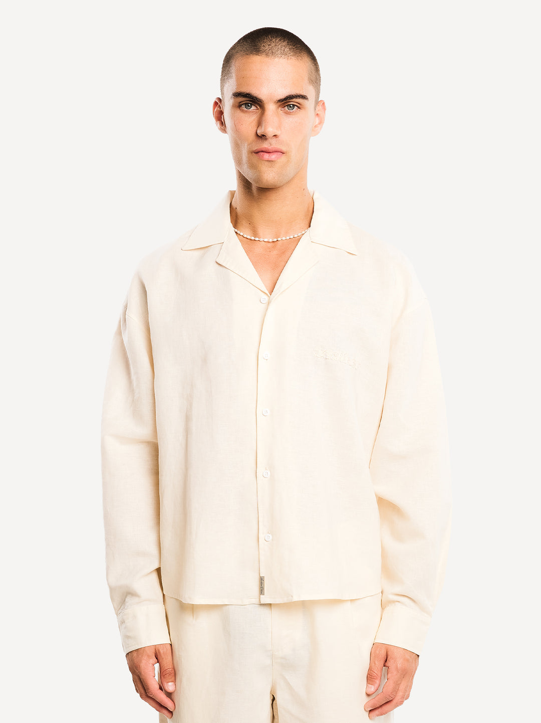 Another Linen Shirt — Dark Brown