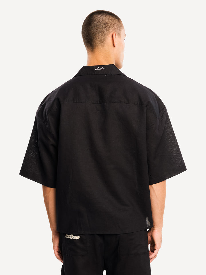 Another Linen Short Sleeve Shirt — Off White