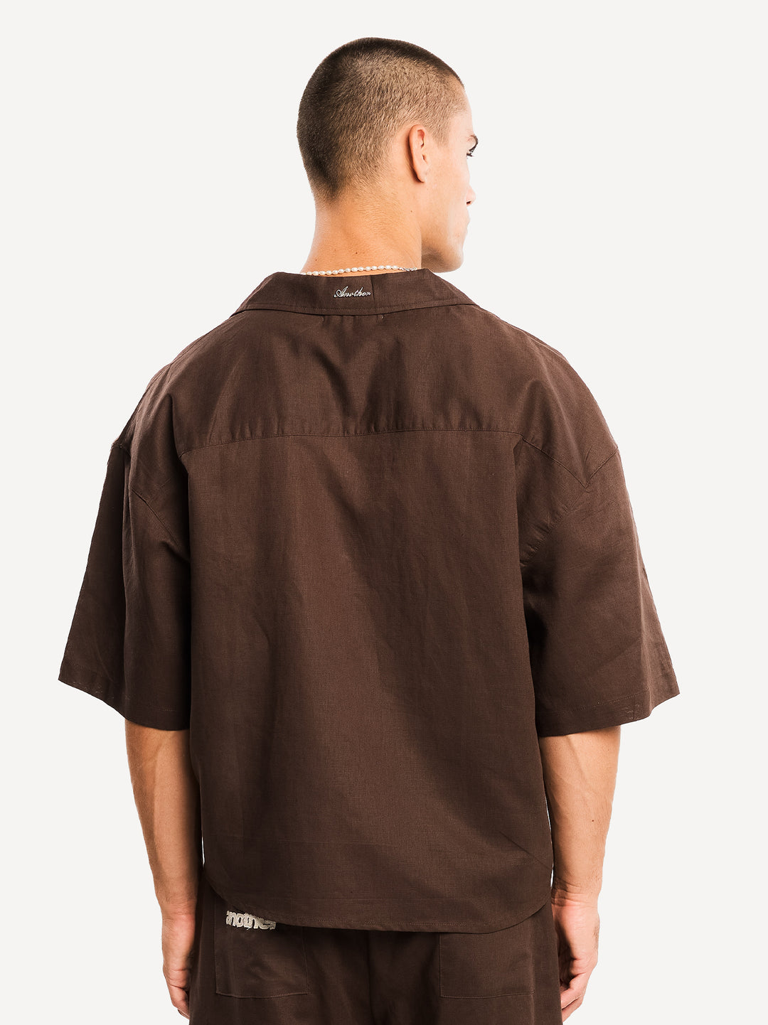 Another Linen Short Sleeve Shirt — Off White