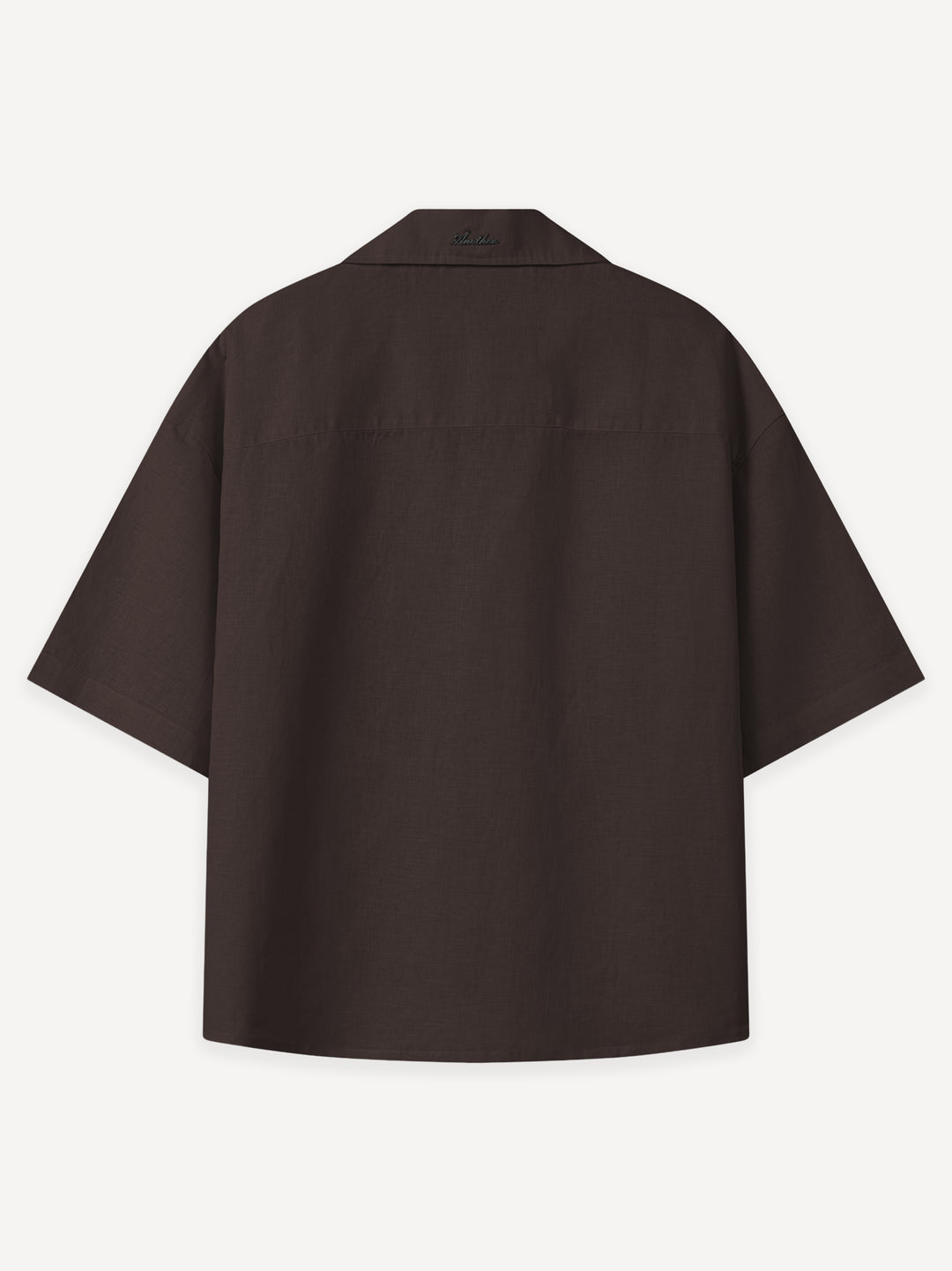 Another Linen Short Sleeve Shirt — Black