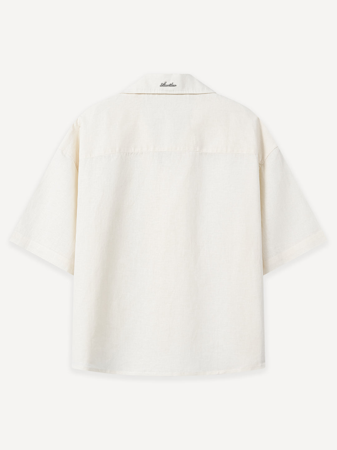 Another Linen Short Sleeve Shirt — Off White