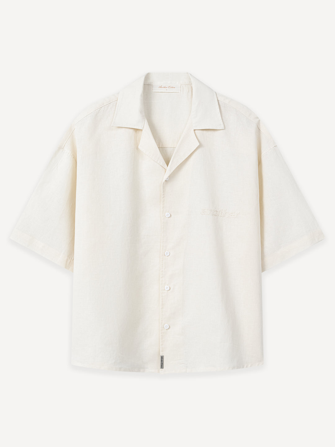 Another Linen Short Sleeve Shirt — Off White