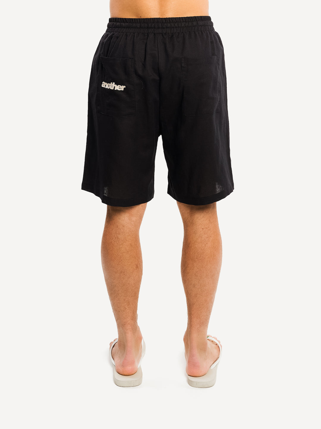 Another Linen Shorts — Black