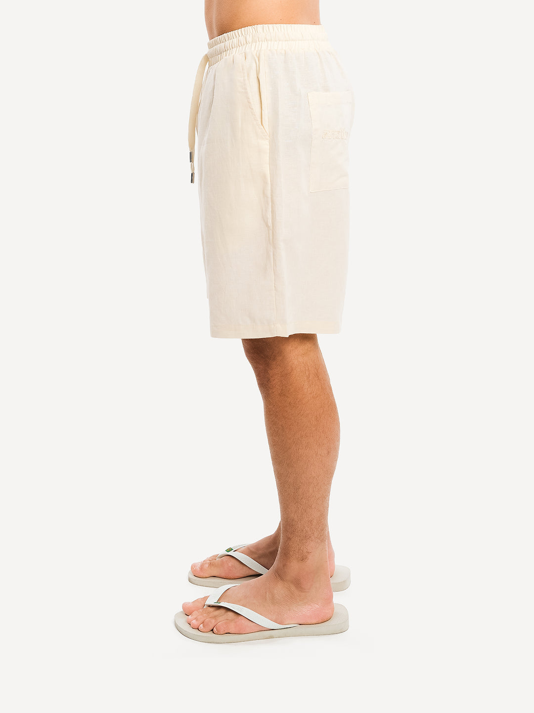 Another Linen Shorts — Off White