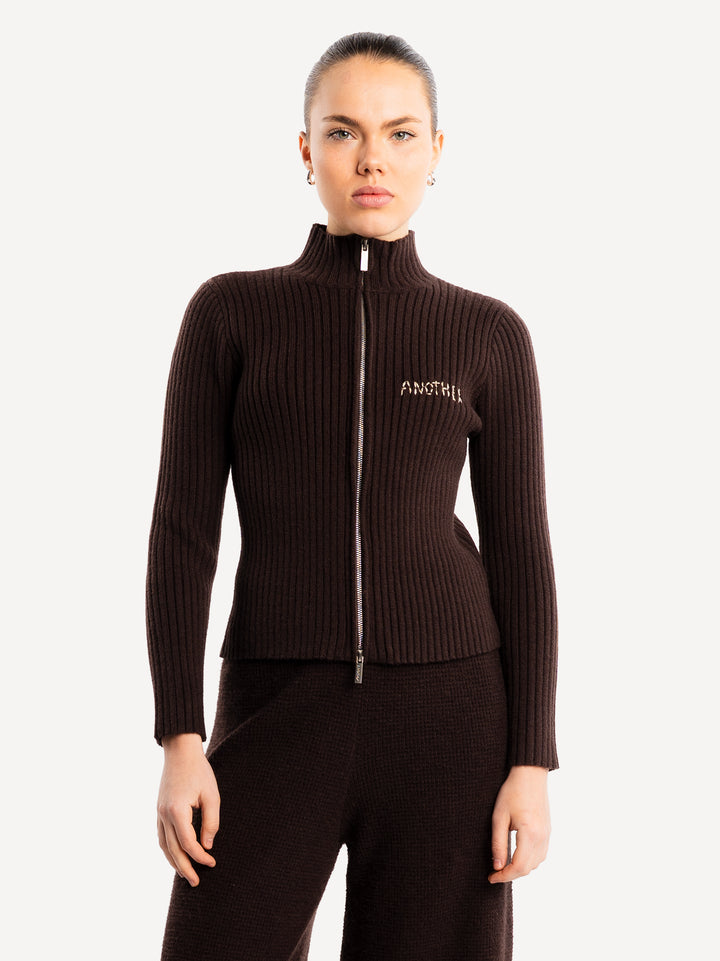 Another Cropped Rib Zip Women