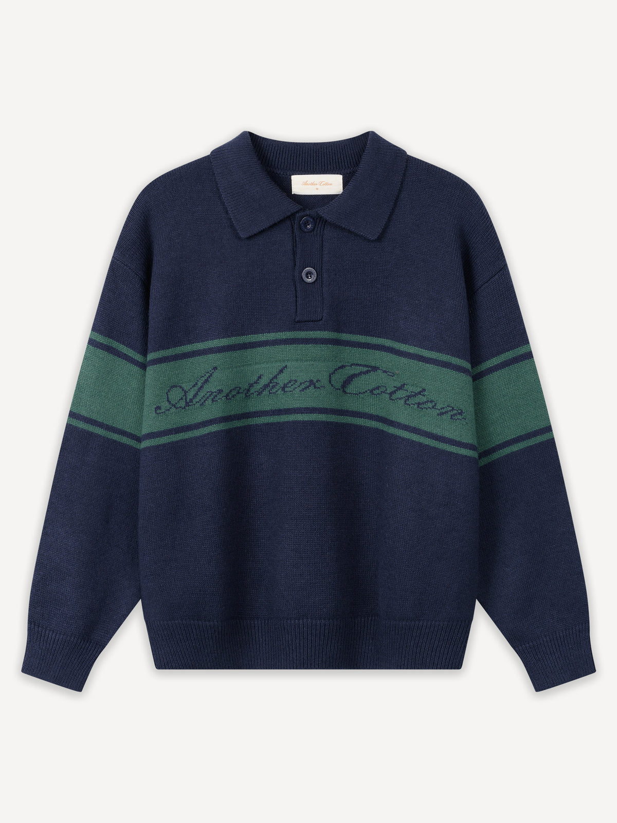 Another Signature Knit Rugby Sweater – Navy Blue