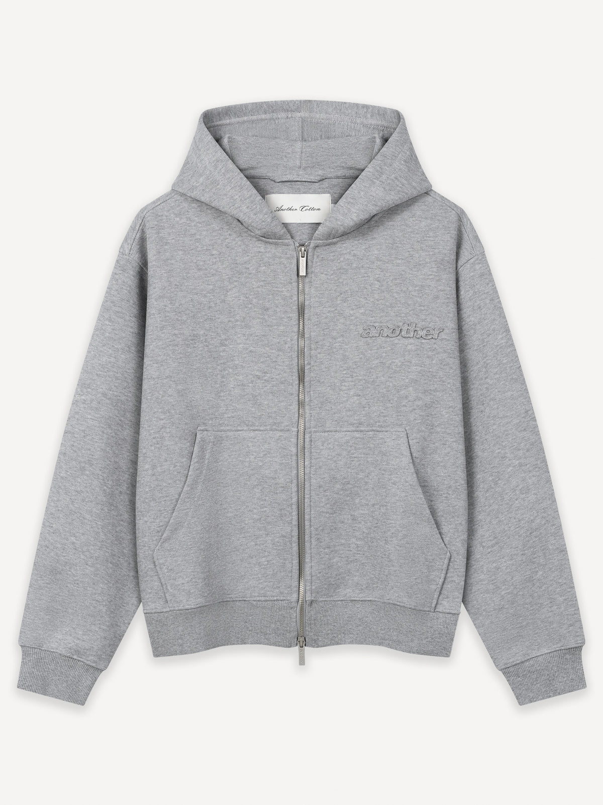 Another Signature 600gsm Scuba Heavy Zip – Heather Grey