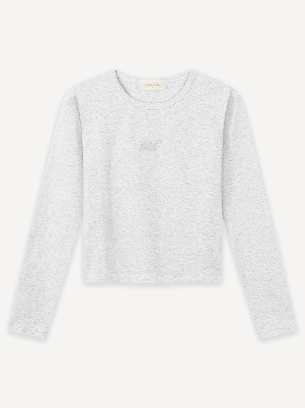 Another Slim Cropped Longsleeve – Heather Grey