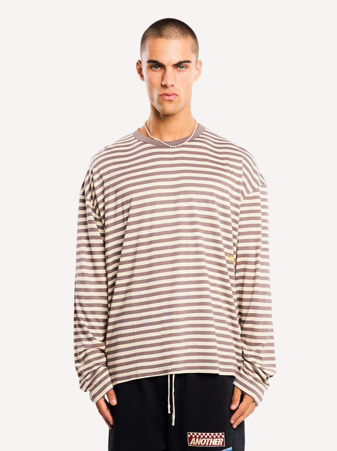 Another Striped Longsleeve — Chocolate