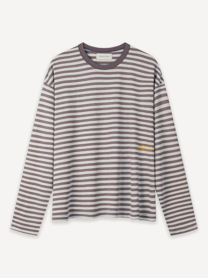 Another Striped Longsleeve — Chocolate