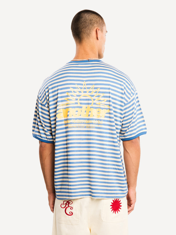 Another Striped T-Shirt — Blue Striped