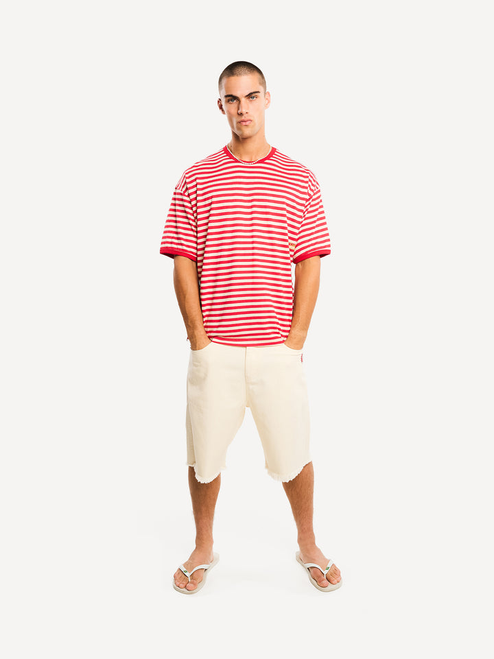 Another Striped T-Shirt — Red Striped