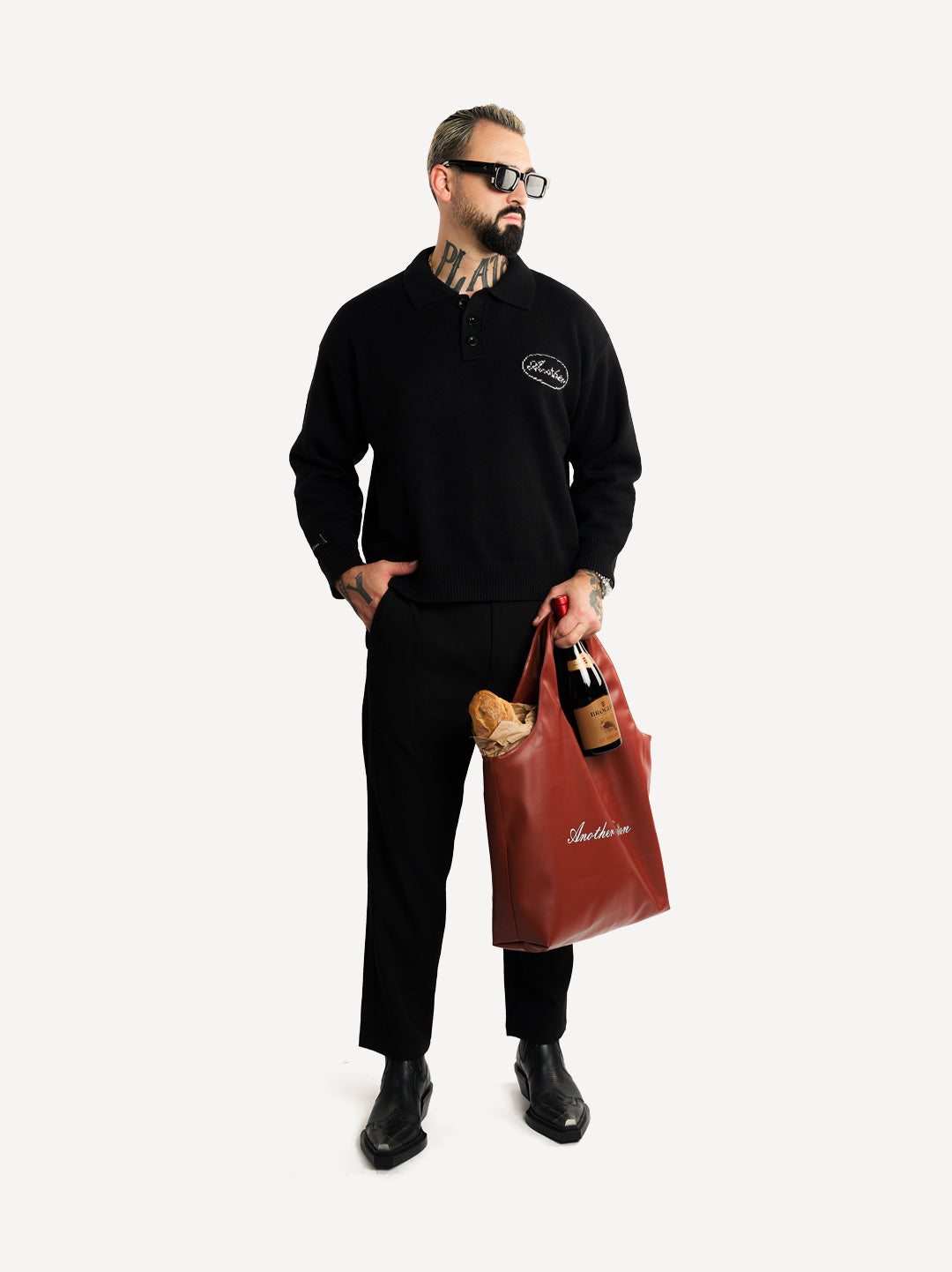 Another Three Button Knit Sweater