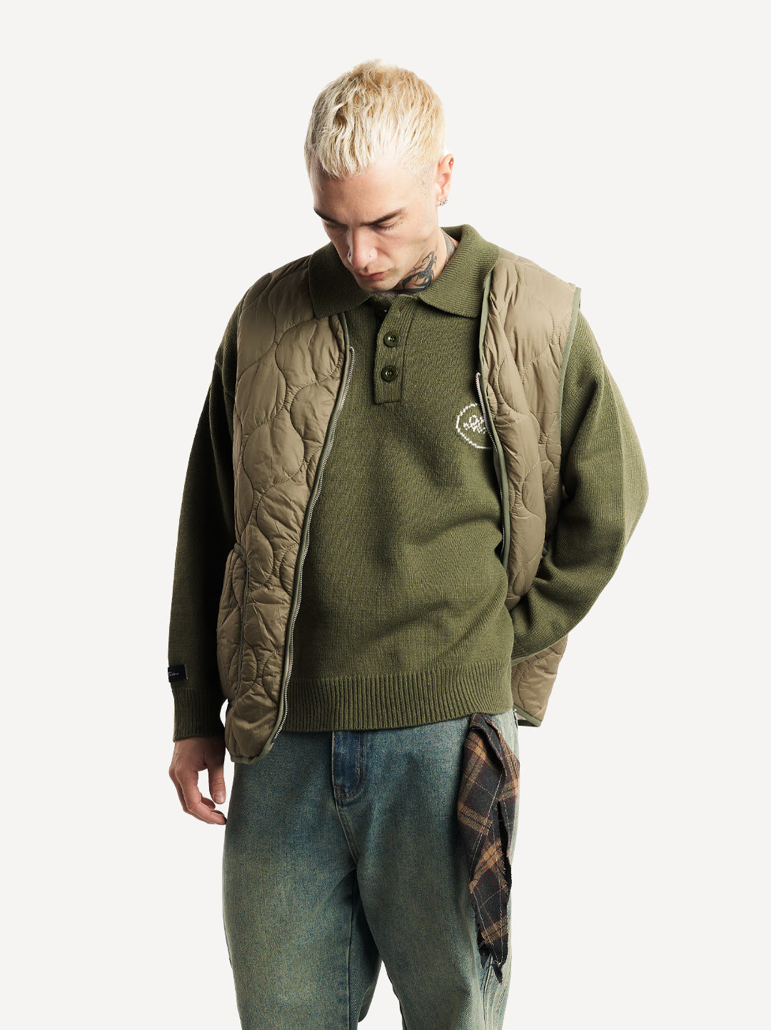 Another Three Button Knit Sweater