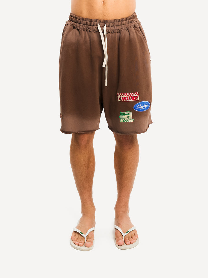 Another Vintage Patch Shorts — Washed Brown