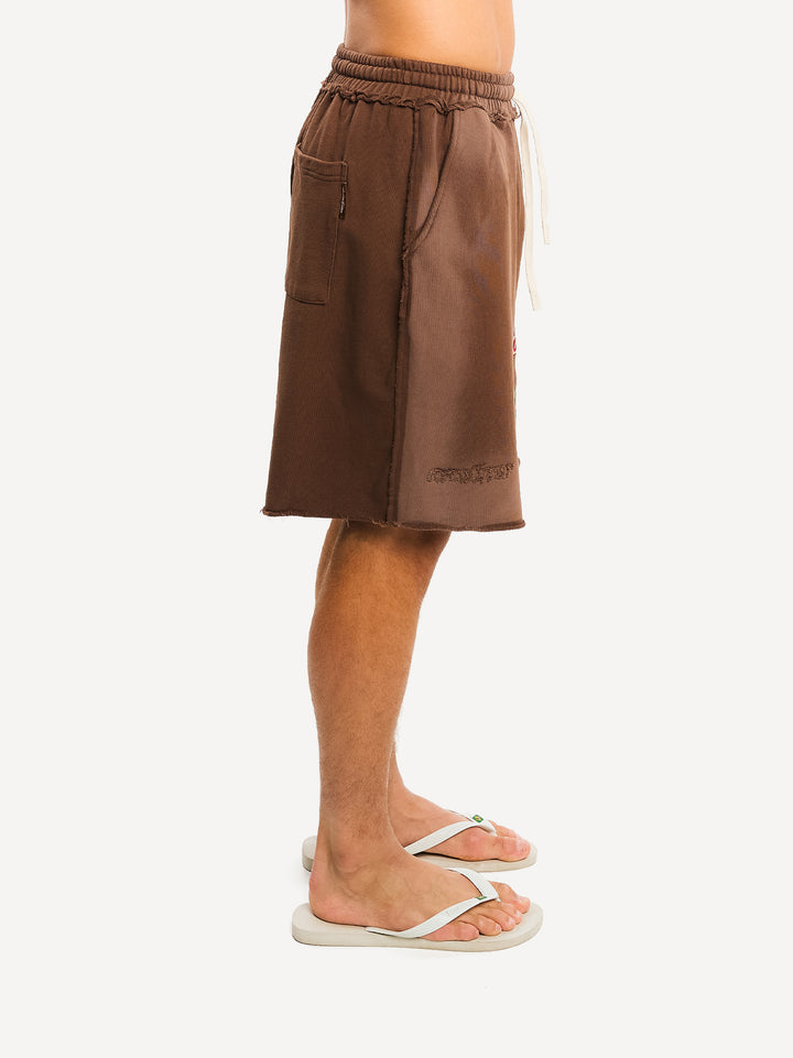 Another Vintage Patch Shorts — Washed Brown