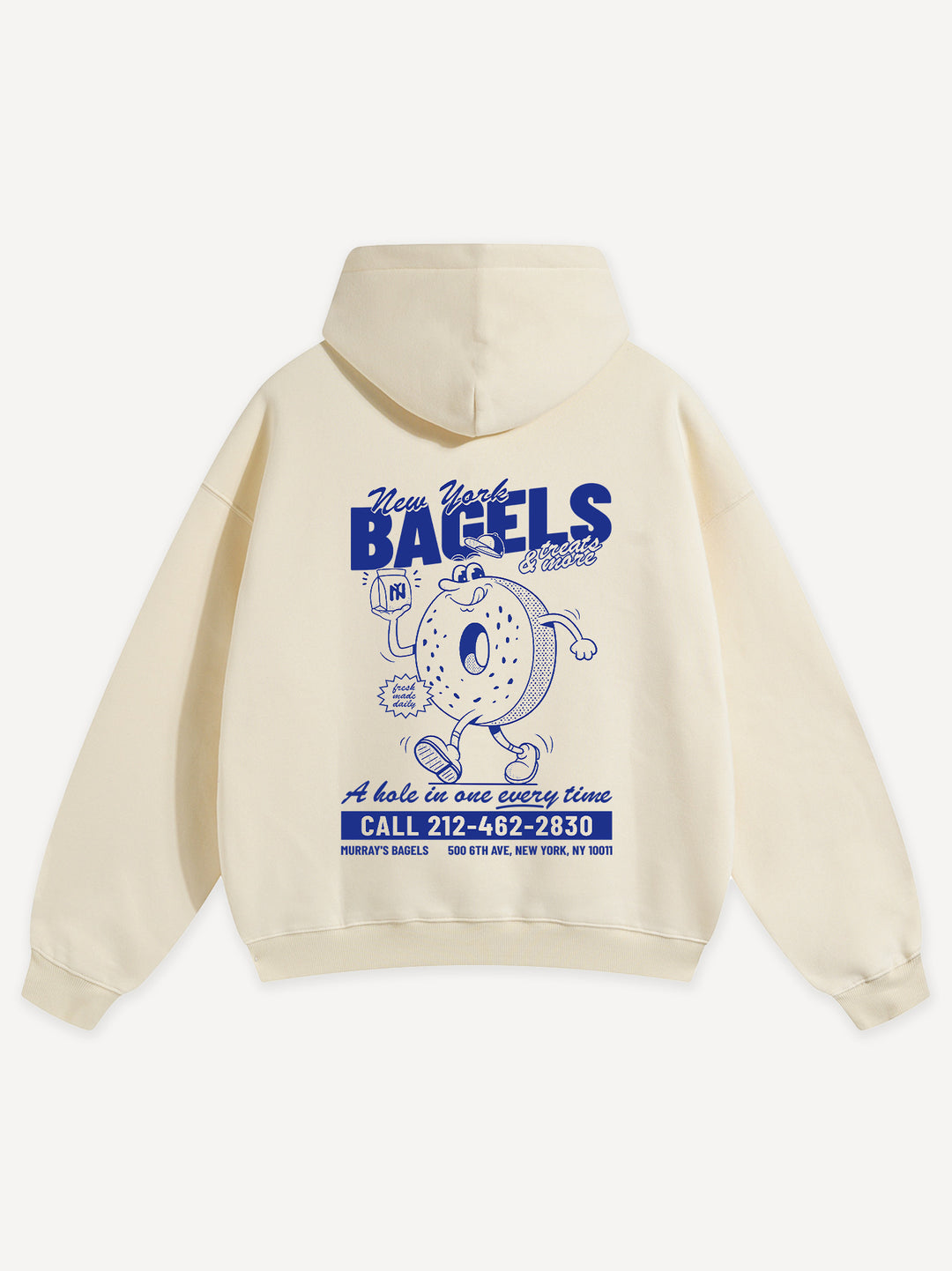 New York Bagel Oversized Hoodie