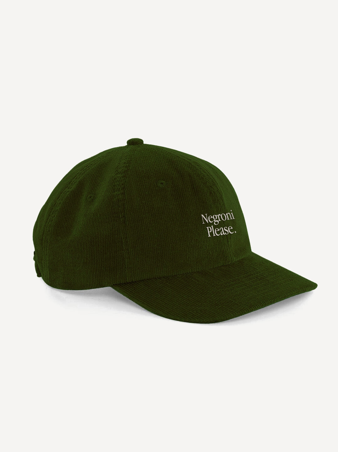 Negroni Please Cord Cap – Bottle Green