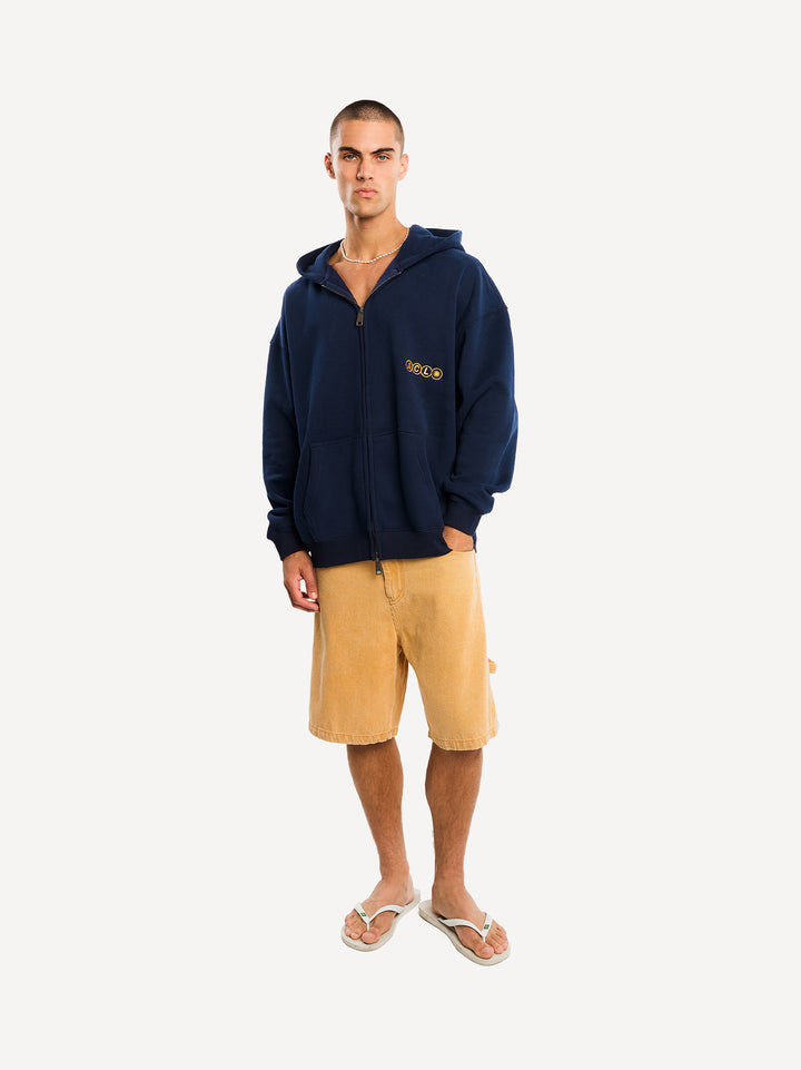 ACL Carrer Del Sol Zip Hoodie — Navy Blue