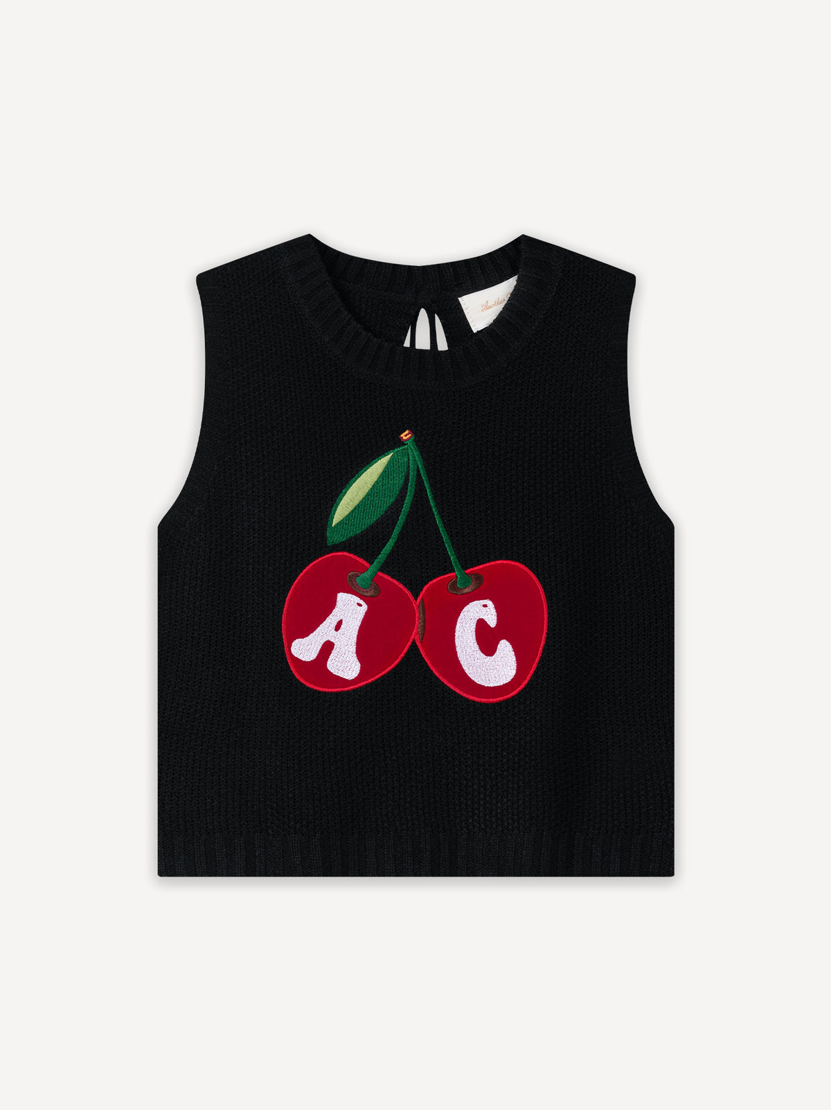 Cherry WMN Knit Vest – Black