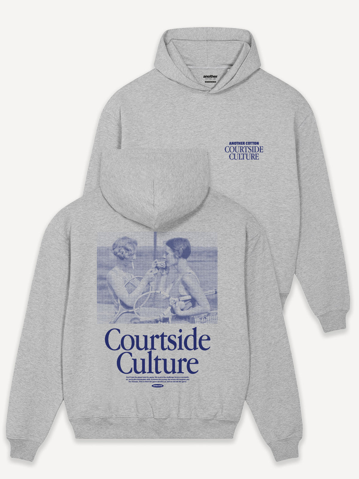 Courtside Culture Oversized Hoodie – Heather Grey