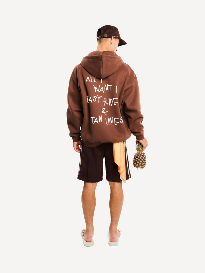 Easy Rides Zip Hoodie — Chocolate