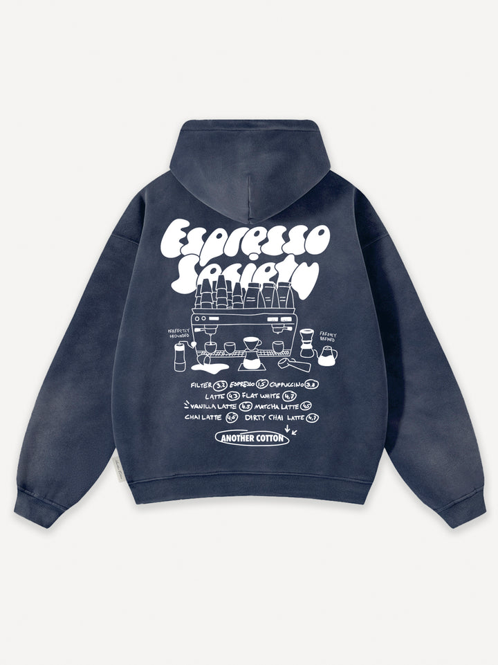 Espresso Society Washed Zip-Hoodie